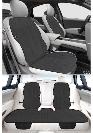 Bod Vodina Serisi Tay Tüyü Cepli Oto Koltuk Minder Seti Koltuk Koruma Kılıfı Ön Arka Set Füme