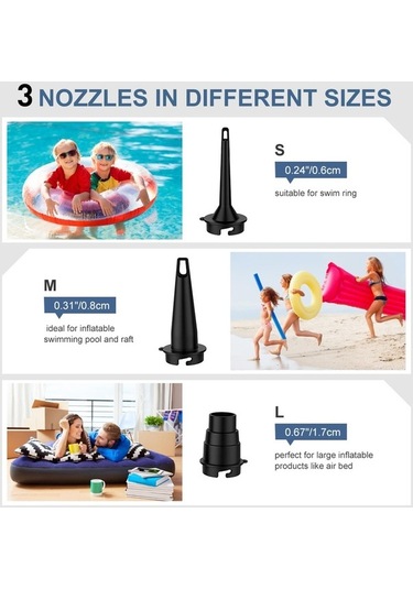 Joyjadehub Jmsstore Elektrikli Hava Pompası 5000mah Dahili Pil 3