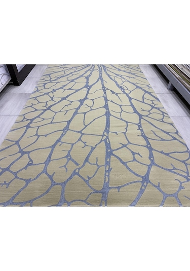 Saray Halı Vizyon 11145 Rs 200X300 Krem Gri Simli Ağaç Model 6 M2