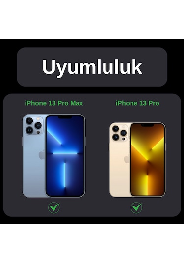 Safeus Safir Temperli Kamera Lens Koruyucu Apple Uyumlu iPhone 13 Pro Max Ve İle Altın