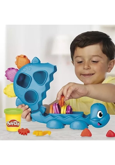 Play Doh Başlangıç Şekiller Ve Renkler Dino Oyun Seti G0491 renkli