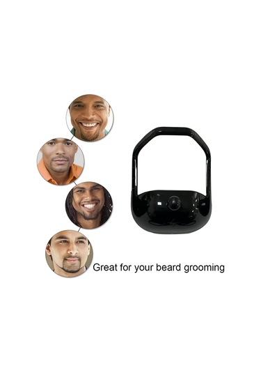 Keçi Sakalı Tıraş Şablonları Seti, 5 Boyut, Her Sakal Kullanımına Uygun Hediye Seti, Siyah