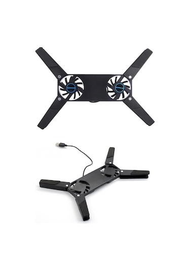 Periboia 2 Fanlı Notebook Soğutucu Portatif Katlanabilir Laptop S