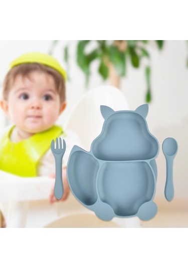 Suntek Silikon Bebek Tabağı Mavi