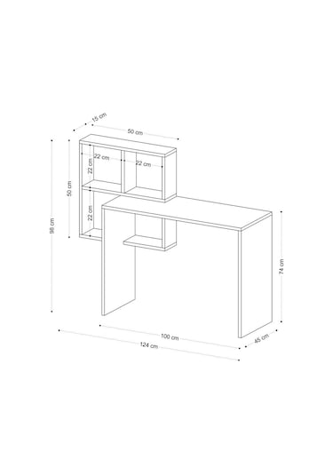 Decormet Adell Çalışma Masası Dec0082 Çok Renkli
