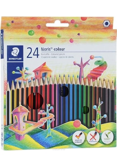 Staedtler 24 Renk Kuru Boya  Kalemi