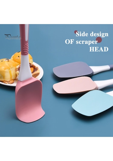 Gri Puntos Silikon Yapışmaz Kek Tereyağı Krem Spatula Yağı Ekmek Kazıyıcı Pişirme Mikser Aracı