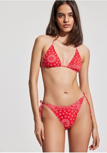 Mavi - Kırmızı Bikini Üstü 1912596-32317 Kırmızı