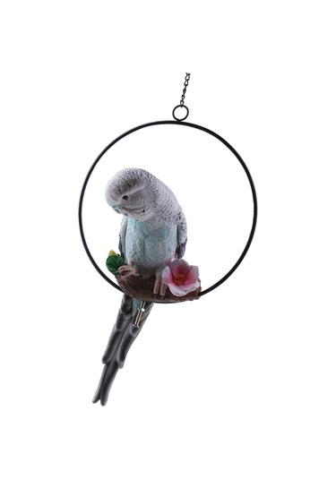 Suntek Reçine Papağan Muhabbet Kuşu Kuş Yüzüklü-mavi