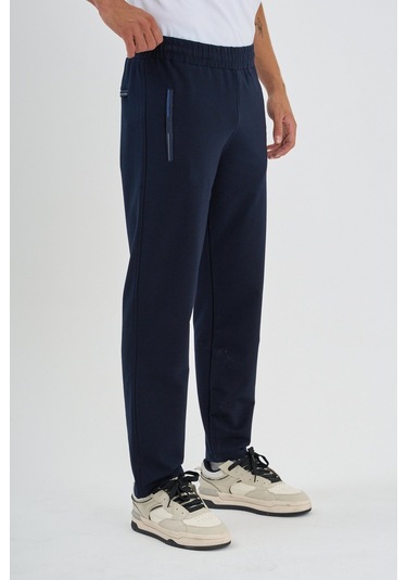 Shooter Sportswear Erkek Antrasit Eşofman Altı Nefes Alabilir Regular Kalıp Lastikli Ayarlanabilir Bel Lacivert