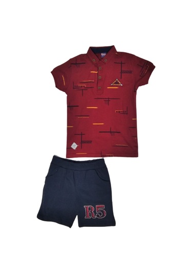 Erkek Çocuk Alt Üst Takım Bordo Hakim Yaka Bordo