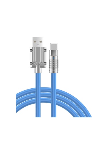Bn57 Type-c Kablo 120w Süper Hızlı 6a Ultra Kalın Şarj Data Mavi