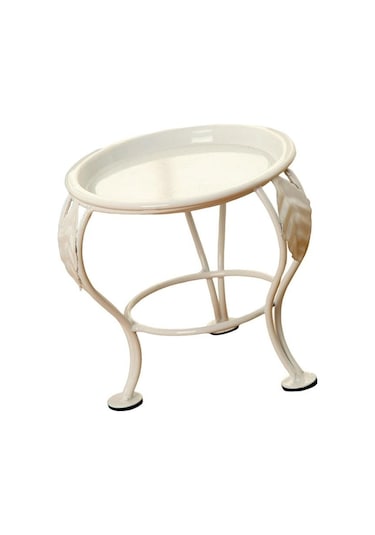 Saksı Standı Yuvarlak Destek Demir Sanat Succulents Açık Kapalı Bahçe Konteyner İçin Raf