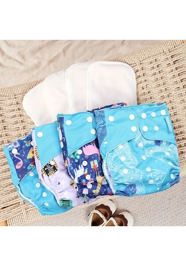 Maxaccess Happyflute 8li Yıkılabilir Bez 6.61 33.07lb Yenidoğan Mikrofiber Yıkama Kumaşı Bulut Kombin Diğer