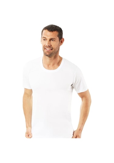 3 Lü Paket Özkan Erkek Kısa Kol Bisiklet Yaka Penye Atlet 0059