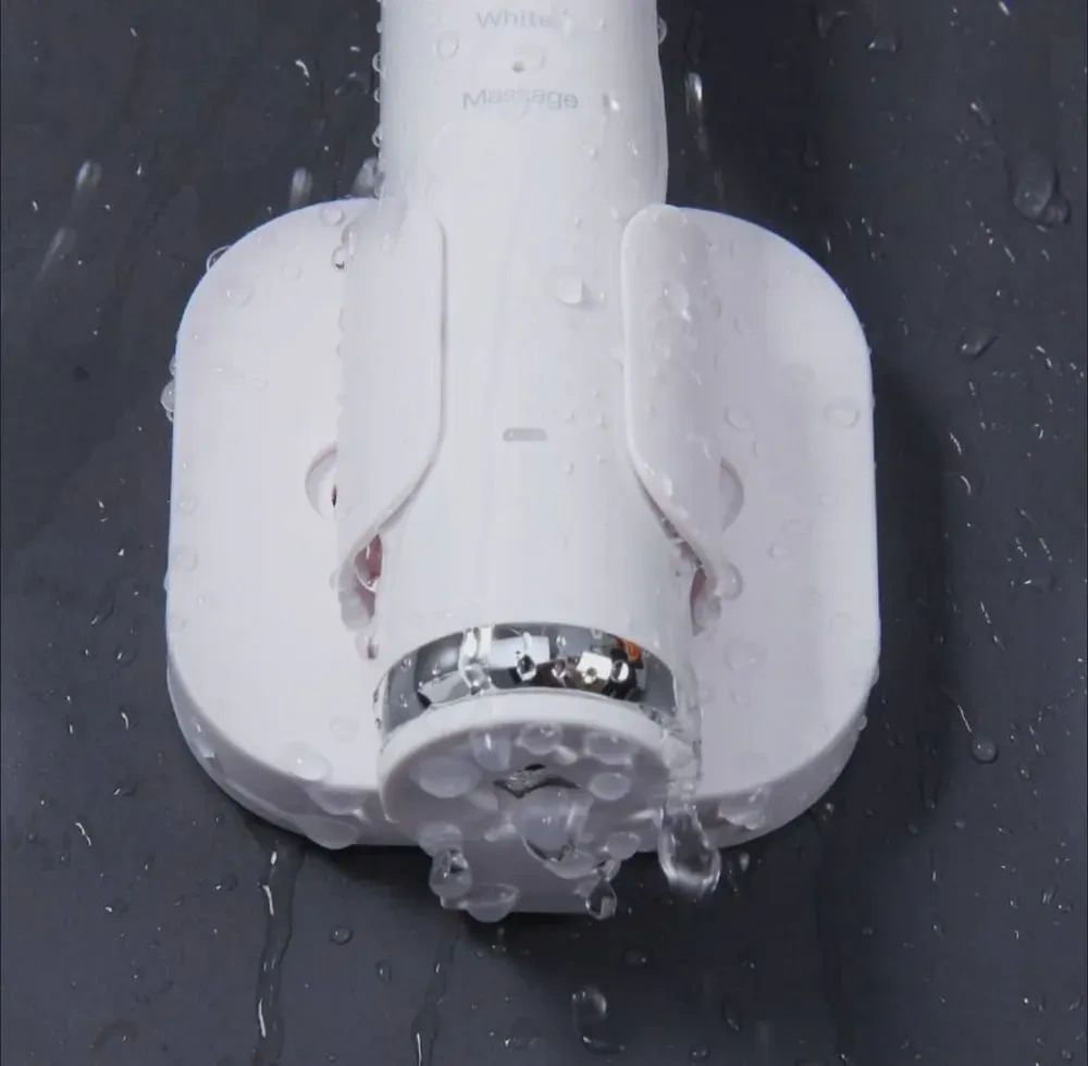 Konesam Düşük Bakırlı Elektrikli Fırça Tutucu, Önü Açık Duvar Montajlı, Sulama Özelliği, Delme Yok, Çift Kişilik, Abs Plastik, Beyaz/siyah Siyah