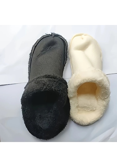 Fochsia Kürklü İçlikli Kışlık Crocs 44/45 Siyah Polar Kalın Sıcak Tutan Kaydırmaz