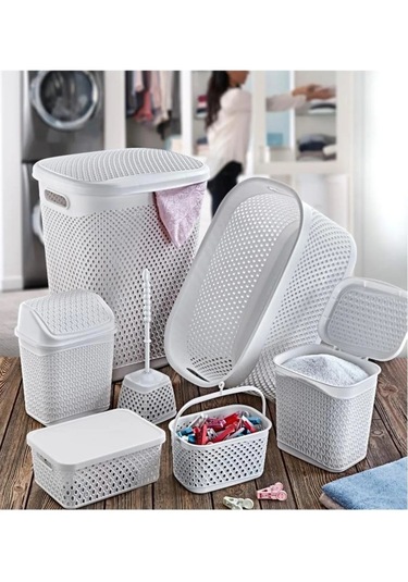 Ssm Sesam Grup Katre Çeyiz Seti 7 Parça Banyo Seti Beyaz