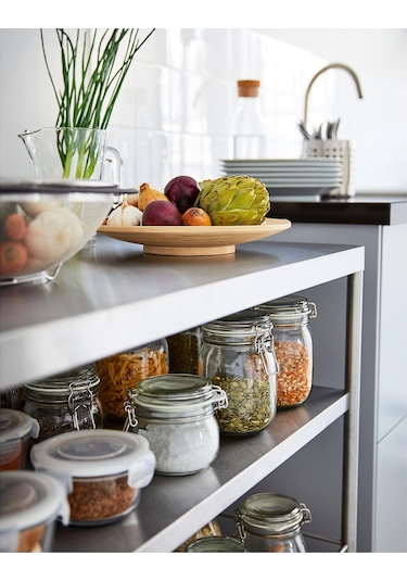 Vakum Kapaklı Cam Kavanoz Meridyendukkan Şeffaf 0.5 Litre Contalı Kavanoz