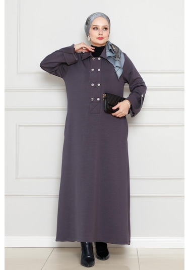 Cırt Cırtlı Oysho Elbise-gri-4486 Gri