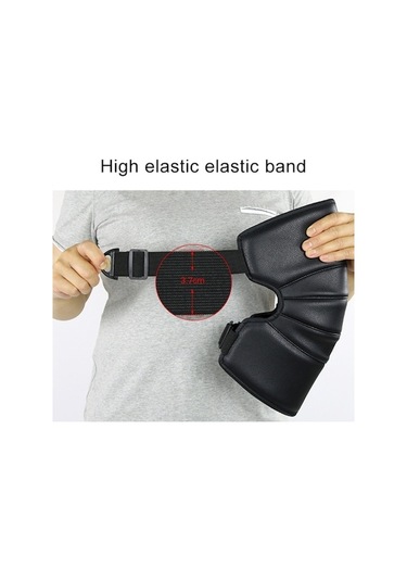 Primepickings Kalın Motosiklet Kneepad, Soğuk Geçirmez Isıtmalı Diz Ped, Rüzgar Ve Soğuk Korumalı, Siyah Siyah