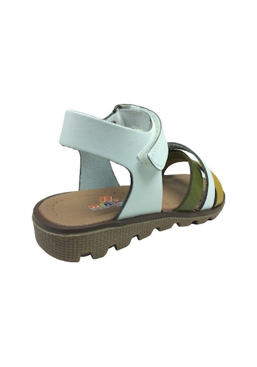 Ortopedikal Raduno Kız Çocuk Sandalet Ayakkabı %100 Hakiki Deri (499104009) Beyaz