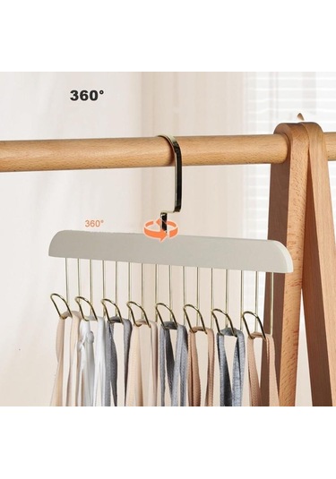 Zhltools Dolap İçi Askı 2 Adet Sütyen Şal Kravat Kemer Çanta Ahşap