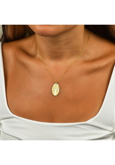 Ankh Gümüş Kolye Rose