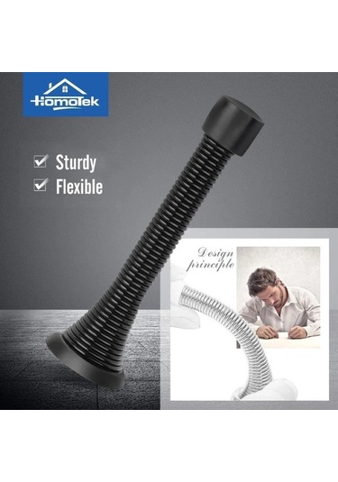 Chuangyinshop Beyaz 2'li Paket Siyah Kapı Stoperi, 3-1/8" Heavy Duty Esnek Kapı Bumperı