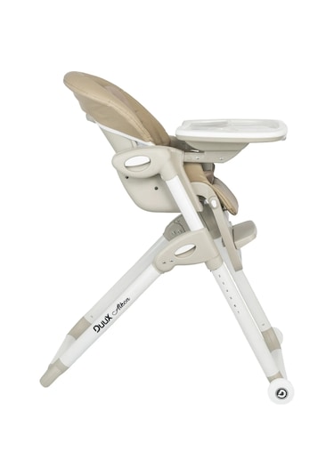 Duux Alkon Yatarlı Portatif Katlanabilen Yükseklik Ayarlı Mama Sandalyesi Gri