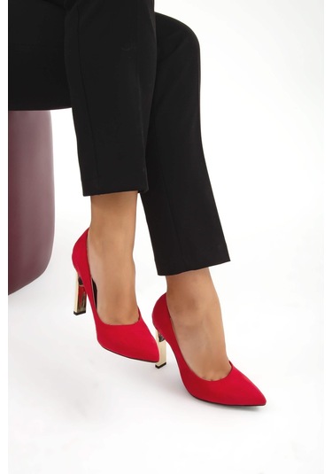 Tamer Tanca Kadın Vegan Kırmızı Abiye Ayakkabı Kırmızı