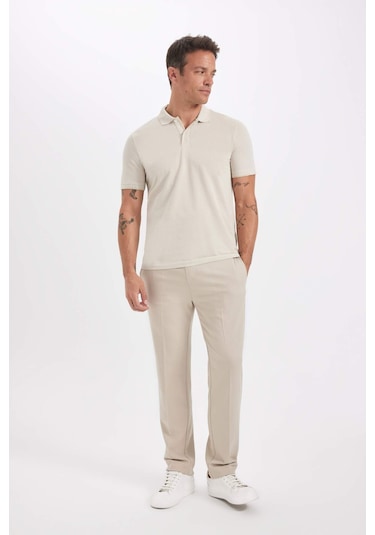 DeFacto Slim Fit Dar Kesim Polo Yaka Kısa Kollu Pamuklu Tişört D0033AXNSBG779 DeFacto Slim Fit Dar Kesim Polo Yaka Kısa Kollu Pamuklu Tişört D0033AXNSBG779