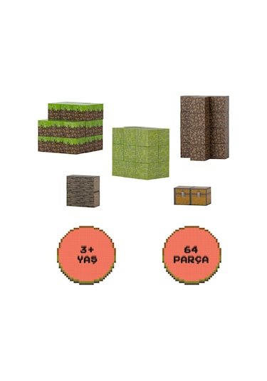 Creative World Manyetik Blok Seti -64 Parça Eğitici Oyuncak Jm802