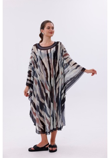 Tarzını Seç Kimono Pareo - Tesettür Pareo - Bodrum Model 240x135 Cm Çok Renkli