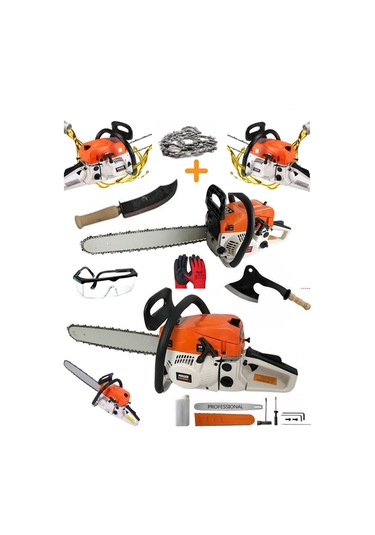 Mager LX Çelik Şanzıman Benzinli Ağaç Odun Dal Motorlu Hızar Bıçkı Testeresi Orman Motoru