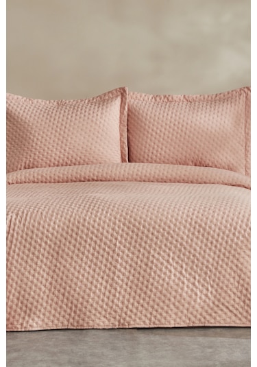 Karaca Home Breeze Soft Çift Kişilik Yatak Örtüsü Somon 200.22.14.0383