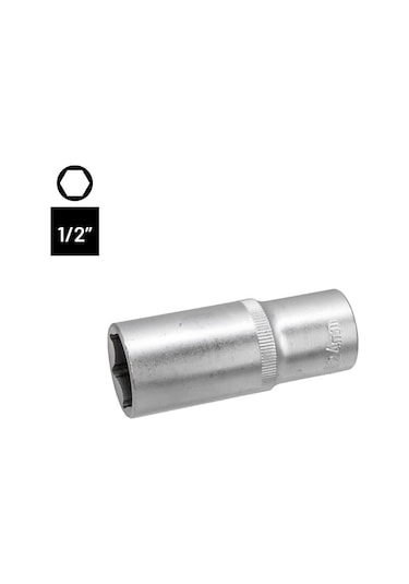 6458 Altı Köşe 1/2" Uzun Derin Lokma Anahtar 24 Mm