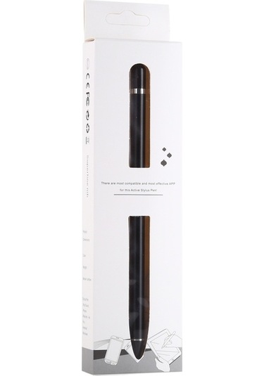 İpod Touch / iPad Mini Ve Air Ve Pro / İphone Uyumlu Siyah İçin Aktif Kapasitif Kalem