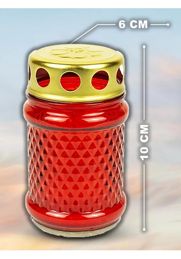 Memoria Mezarlık İçin Mumlu Sönmeyen Fosforlu Aydınlatma 6'lı 157924029