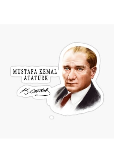 Gazi Mustafa Kemal Atatürk Sticker Yapıştırması