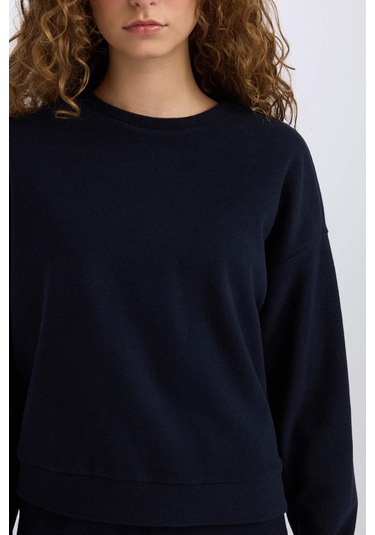 DeFacto 2'li Takım Basic Düz Bisiklet Yaka Üst Esnek Belli Uzun Alt E3841AXNSNV241 Lacivert DeFacto 2'li Takım Basic Düz Bisiklet Yaka Üst Esnek Belli Uzun Alt E3841AXNSNV241 Lacivert