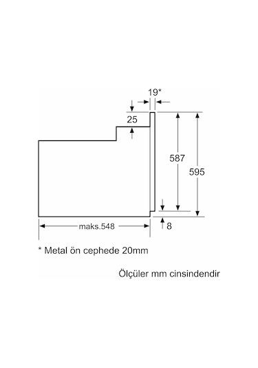 Profilo FRMA234S 66 L Ankastre Fırın