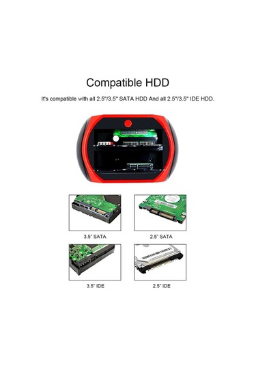 Sirius All in One 2.5-3.5" HDD IDE Sata Dock Station Harddisk Okuyucu