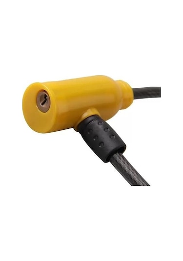 Zhltools İnce Bisiklet Kilidi Anahtarlı 6mm 65cm Kırmızı