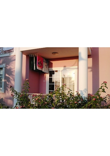 Asansörlü Çamaşır Askısı Tavan Tipi 6 Çubuk 160 CM Beyaz