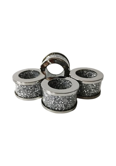 Suntek Festival Masa Dekoru Için Pratik Gümüş Elmas Cam