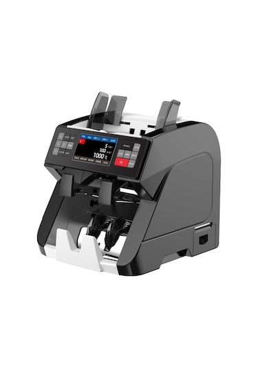 Hms-kaan Pro Black Printer Lı Para Sayma Makinesi 25 Ülkeli 1+1 Müşteri Ekranlı