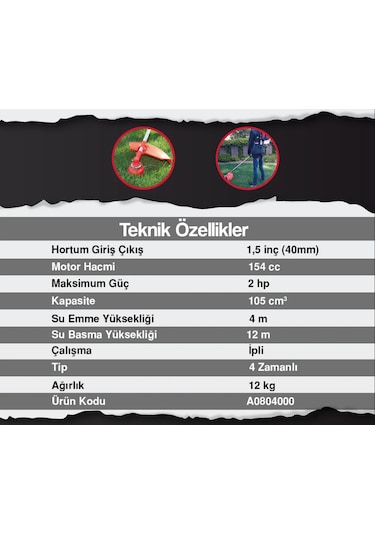Attlas Sgp 40 H 1.5" Benzinli Motopomp