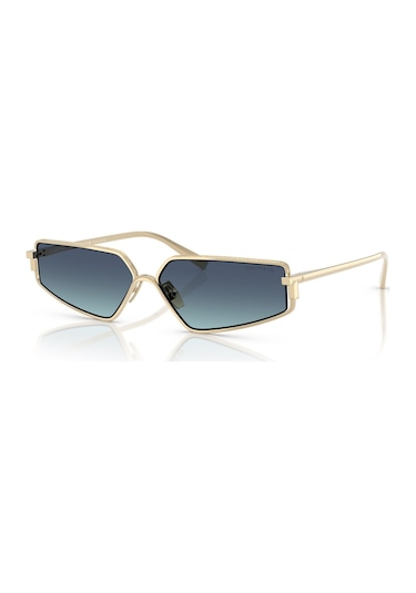 Tiffany Co. Tf 3113kb 62239s 60 Kadın Geometrik Gold Degrade Metal Güneş Gözlüğü Altın