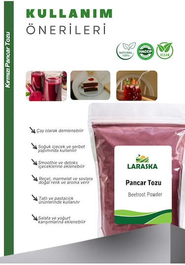 Kırmızı Pancar Tozu 250g Beetroot Powder Katkısız